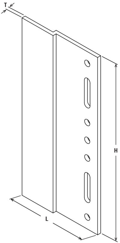 fischer Wall holder extension FLH 70x150x3/F-SP AL